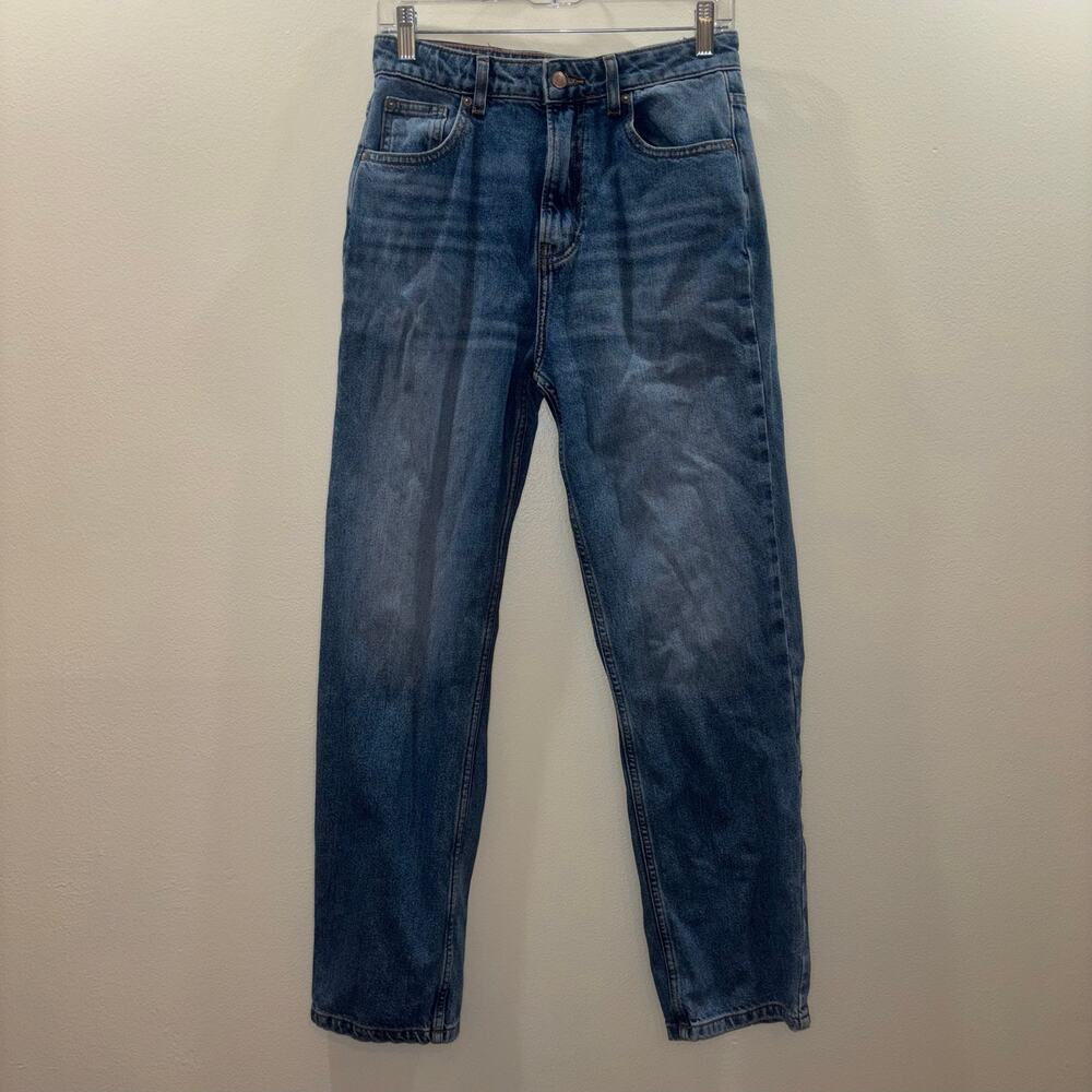 Free People We The Free High Waisted Straight Leg Jeans Women 28 Medium Wash - Picture 4 of 13